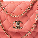 CHANEL Handbag 22P Pink Caviar Quilted Coco Handle Small LGHW -Knockoff
