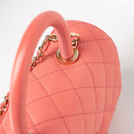 CHANEL Handbag 22P Pink Caviar Quilted Coco Handle Small LGHW -Knockoff
