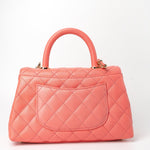 CHANEL Handbag 22P Pink Caviar Quilted Coco Handle Small LGHW -Knockoff
