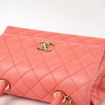 CHANEL Handbag 22P Pink Caviar Quilted Coco Handle Small LGHW -Knockoff
