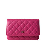 CHANEL Handbag 22P Pink Caviar Quilted Wallet on Chain Light Gold Hardware -Knockoff
