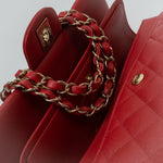 CHANEL Handbag 22P Red Caviar Quilted Classic Flap Small LGHW -Knockoff
