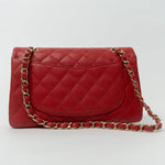 CHANEL Handbag 22P Red Caviar Quilted Classic Flap Small LGHW -Knockoff
