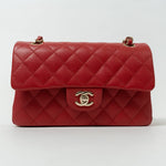 CHANEL Handbag 22P Red Caviar Quilted Classic Flap Small LGHW -Knockoff
