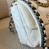 CHANEL Handbag 22P White Lambskin Quilted 19 Flap Small Mixed Hardware -Knockoff
