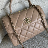 CHANEL Handbag 22S Beige Lambskin Quilted Trendy CC LGHW -Knockoff
