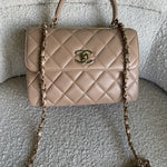 CHANEL Handbag 22S Beige Lambskin Quilted Trendy CC LGHW -Knockoff
