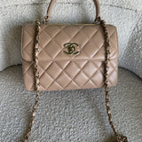 CHANEL Handbag 22S Beige Lambskin Quilted Trendy CC LGHW -Knockoff
