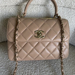 CHANEL Handbag 22S Beige Lambskin Quilted Trendy CC LGHW -Knockoff
