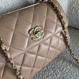 CHANEL Handbag 22S Beige Lambskin Quilted Trendy CC LGHW -Knockoff
