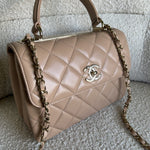 CHANEL Handbag 22S Beige Lambskin Quilted Trendy CC LGHW -Knockoff
