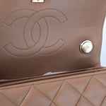 CHANEL Handbag 22S Beige / Light Caramel Lambskin Quilted Trendy CC Small Light Gold Hardware -Knockoff
