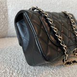 CHANEL Handbag 22S Black Lambskin Quilted Mini Rectangular Single Flap Light Gold Hardware -Knockoff
