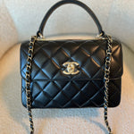 CHANEL Handbag 22S Black Lambskin Quilted Trendy CC Small LGHW -Knockoff
