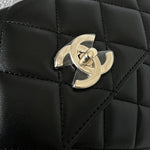 CHANEL Handbag 22S Black Lambskin Quilted Trendy CC Small LGHW -Knockoff
