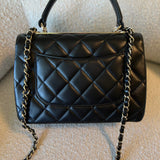 CHANEL Handbag 22S Black Lambskin Quilted Trendy CC Small LGHW -Knockoff
