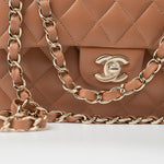 CHANEL Handbag 22S Caramel Lambskin Quilted Classic Flap Small LGHW -Knockoff
