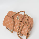 CHANEL Handbag 22S Caramel Mini Rectangular Lambskin Quilted LGHW -Knockoff
