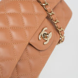 CHANEL Handbag 22S Caramel Mini Rectangular Lambskin Quilted LGHW -Knockoff
