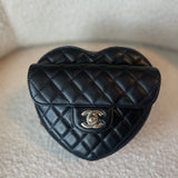 CHANEL Handbag 22S CC In Love Black Lambskin Quilted Large Heart Bag LGHW -Knockoff
