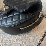 CHANEL Handbag 22S CC In Love Black Lambskin Quilted Large Heart Bag LGHW -Knockoff
