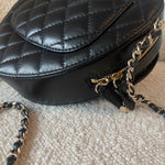 CHANEL Handbag 22S CC In Love Black Lambskin Quilted Large Heart Bag LGHW -Knockoff
