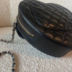 CHANEL Handbag 22S CC In Love Black Lambskin Quilted Large Heart Bag LGHW -Knockoff
