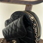 CHANEL Handbag 22S CC In Love Black Lambskin Quilted Large Heart Bag LGHW -Knockoff
