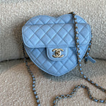 CHANEL Handbag 22S CC In Love Blue Lambskin Quilted Large Heart Bag LGHW -Knockoff
