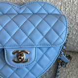 CHANEL Handbag 22S CC In Love Blue Lambskin Quilted Large Heart Bag LGHW -Knockoff
