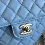 CHANEL Handbag 22S CC In Love Blue Lambskin Quilted Large Heart Bag LGHW -Knockoff
