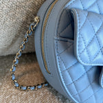 CHANEL Handbag 22S CC In Love Blue Lambskin Quilted Large Heart Bag LGHW -Knockoff
