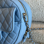 CHANEL Handbag 22S CC In Love Blue Lambskin Quilted Large Heart Bag LGHW -Knockoff
