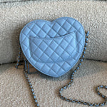 CHANEL Handbag 22S CC In Love Blue Lambskin Quilted Large Heart Bag LGHW -Knockoff
