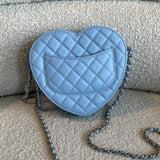 CHANEL Handbag 22S CC In Love Blue Lambskin Quilted Large Heart Bag LGHW -Knockoff
