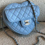 CHANEL Handbag 22S CC In Love Blue Lambskin Quilted Large Heart Bag LGHW -Knockoff
