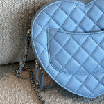 CHANEL Handbag 22S CC In Love Blue Lambskin Quilted Large Heart Bag LGHW -Knockoff
