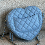 CHANEL Handbag 22S CC In Love Blue Lambskin Quilted Large Heart Bag LGHW -Knockoff
