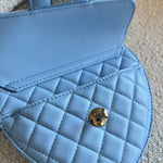 CHANEL Handbag 22S CC In Love Blue Lambskin Quilted Large Heart Bag LGHW -Knockoff
