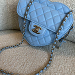 CHANEL Handbag 22S CC In Love Blue Lambskin Quilted Large Heart Bag LGHW -Knockoff
