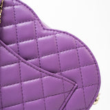 CHANEL Handbag 22S CC In Love Purple Lambskin Quilted Large Heart Bag -Knockoff
