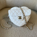 CHANEL Handbag 22S CC In Love White Lambskin Quilted Large Heart Bag LGHW -Knockoff
