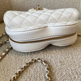 CHANEL Handbag 22S CC In Love White Lambskin Quilted Large Heart Bag LGHW -Knockoff
