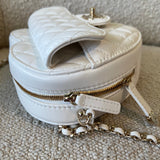 CHANEL Handbag 22S CC In Love White Lambskin Quilted Large Heart Bag LGHW -Knockoff
