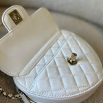 CHANEL Handbag 22S CC In Love White Lambskin Quilted Large Heart Bag LGHW -Knockoff
