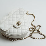 CHANEL Handbag 22S CC In Love White Lambskin Quilted Large Heart Bag LGHW -Knockoff
