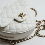 CHANEL Handbag 22S CC In Love White Lambskin Quilted Large Heart Bag LGHW -Knockoff
