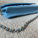 CHANEL Handbag 22S Light Blue Caviar Quilted Wallet On Chain (WOC) -Knockoff
