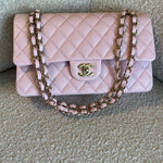 CHANEL Handbag 22S Light Pink Caviar Quilted Classic Flap Medium LGHW -Knockoff
