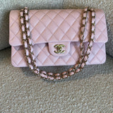 CHANEL Handbag 22S Light Pink Caviar Quilted Classic Flap Medium LGHW -Knockoff
